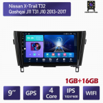 Androidi autoraadio Carplay jaoks Nissan X-Trail T32 Qashqai 2013-2017 auto multimeedia videopleier GPS-navigatsioon WIFI 2+32GB 1+16GB