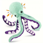 1 tk armsad kaheksajalgsed pl&uuml;&uuml;sist lemmikloomam&auml;nguasjad &ndash; pehmed ja armsad koera purihambad, m&auml;rkimisv&auml;&auml;rne muu &ndash; disainitud ainulaadsed interaktiivsed lemmikloomatooted ONESIZE roheline