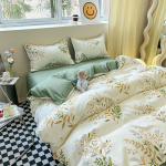 Voodipesu 1,8 m voodilina tekikate, kaheinimese &uuml;histuba, 3tk/4tk komplekt 2.2m 4-piece set