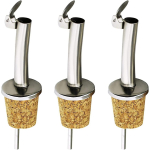 Komplektis 3 korgist tila br&auml;ndipudelite jaoks, puit, universaalne 3pcs