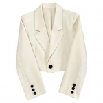 Naiste &uuml;likonna mantel rev&auml;&auml;riga pikkade varrukatega l&uuml;hike &uuml;likond jakk &uuml;hev&auml;rviline vabaaja pendeldamise stiilis &uuml;likond S sinine