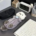 Cartoon Plush Sea Otter pliiatsi&uuml;mbris Kaasaskantav koolitarvete pliiatsi kott meigikott