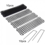 10 tk 13 cm x 49 cm aia torkimisriba Dig Stop kassi t&otilde;rjuv heidutusmatt Spike Kaasaskantav kassivastane koer &otilde;ues aiaklambrite pulgad must