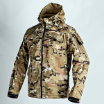 Tuulejooke t&ouml;&ouml;riided Soft Shell mitme taskuga joped Meeste v&auml;listingimustes veekindel kapuuts Motorcy topsid Talvised Plus Size XXXL tumeroheline v&auml;rv