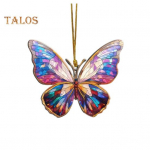 Akr&uuml;&uuml;list v&auml;rviline liblikas rippuv kaunistus Kahepoolne siseruumides v&auml;ljas j&otilde;ulupuu seina aknas rippuv loomaornamendi ripats S