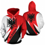 Albaania lipp Kaart Graafilised dressipluusid Uued pusad ja dressid Mood Spordi pulloverid Eagle 3D prinditud pusad Meeste Topid M