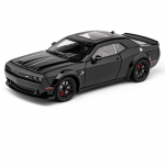 1/24 Dodge Challenger SRT Hellcat Sulamist Autop Model Diecasts Metallist Spordiauto Mudel K&otilde;rge Simulatsioon Heli Valgus Laste M&auml;nguasi Kingitus must