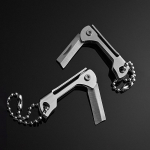 Mini roostevabast terasest neljakandilise peaga mini kokkupandav nuga, terav, lihtne kaasas kanda, lahtipakkimine v&otilde;tmehoidja kaasaskantav nuga