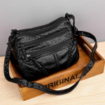 Mitme taskuga &otilde;lakott naistele PU-nahast vintage suure mahutavusega Crossbody kotid 23x12x17cm pruun