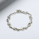 Tugev 925 h&otilde;bedast k&auml;ev&otilde;ru, juubelikingitus, k&auml;sitsi valmistatud ehted, beebielevant, ainulaadne k&auml;ev&otilde;ru, v&otilde;luvad ehted 7 Inch