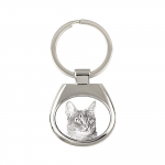 Abyssinian - keychain with a cat, keychain with a print, personalized pendant from the Art-Dog brand
