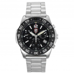 Luminox Pacific Diver Kronograaf Roostevabast terasest Must sihver Kvarts XS.3142 200M Meeste k&auml;ekell must