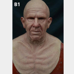 Uus Vanamees Maskid Halloween Cosplay Rekvisiidid Scary Horror Facepiece Unisex AdultJ gray