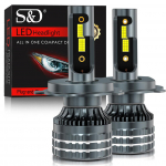 2tk 30000LM H4 H7 Led 36 Core CSP H1 H8 H11 9005 HB3 9006 HB4 9012 Hir2 auto esitulede pirnid Canbus Auto turbolamp 12V 24V 6000K valge H4/9003/HB2 Hi/Lo