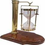 Vintage rippuv liivataimer puidust alusega mereliivakell 20,32 cm lauatarvikuga