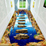 3D Corridor Runner Pikad vaibad esiku elutoa kaunistamiseks Kodu Libisemisvastane p&otilde;randamatt Moder Hotel Trepi vahek&auml;igu ala vaip W80*H200CM