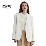 Naiste &uuml;likonnamantel kraeta pikkade varrukatega lahtise eesmise &uuml;likonna jope &uuml;hev&auml;rviline lahtise vormiga visiitkardigan kontori pidulik mantel S tumehall v&auml;rv