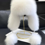 Talvised soojad k&otilde;rvakaitsed Karvane kunstrebase karusnahast m&uuml;ts vabaaja ja moodsad v&auml;lisuusak&uuml;barad