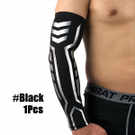 1Pcs Outdoor Compression Breathable Sleeves Men Women Arm Sleeve for Basketball Volleyball Baseball Cycling Running Tennis L