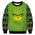 Naiste vabaajamoe j&otilde;ulutr&uuml;kiga pikkade varrukatega pullover J&otilde;uluvana vabaaja kampsun XXL roheline