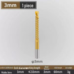 Titaaniga kaetud sakiline keerdpuur puidu puurimissoonte jaoks, elektriline puur piiri&uuml;lese &uuml;mmarguse k&auml;epidemega