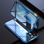 360 metallist magnetilise adsorptsiooniga &uuml;mbris iPhone'i 16 15 14 13 12 11 Pro Max Plus jaoks, kahepoolse klaaspandlaga t&auml;iskaamera objektiivi kaitsekate For iPhone 11 Pro Max