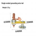 Tugev magnetilise adsorptsiooniga maandusseade elektri- ja mootors&otilde;idukite keevitamiseks.