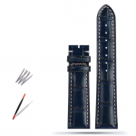 Klassikaline 19MM 20MM 21MM Veisenahast Kellarihm Longines Masters Collection L3 L4 L2.628/L2.673 jaoks Liblikaslukuga kellarihm 21mm