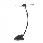 Muusikamuusika tuli klambriga T-kujuline kokkupandav lamp 51 LED helmeid 4 v&auml;rvitemperatuuri 12 heledus must