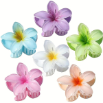Elegantne Hawaii lilledega juukseklambrite komplekt &ndash; 6-osaline, armsad ja moodsad naiste aksessuaarid pidudeks ja kingitusteks 6pcs