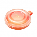 Hambaproteesikarbi kaasaskantav l&auml;bipaistev kaas ABS plastikust &otilde;hukindel &uuml;mmargune hoidikuhoidja reisimiseks kollane