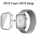 Milanese silmusrihm + korpuse kate Apple IWatch Series 10 42mm/46mm kellarihmaga k&auml;ev&otilde;ru kest IWatch Series 10 kellatarvikute jaoks Series 10 42mm h&otilde;be
