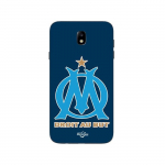 Coque Samsung Galaxy j7 2018 logo om olympique de marseille bleu Fond Maniacase