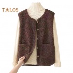 Talvine naiste kihiline vest mantel &Otilde;huke polsterdatud vajutamisn&ouml;&ouml;biga V kaelus &otilde;huke pl&uuml;&uuml;s varrukateta &uuml;hev&auml;rviline soojust hoidev &otilde;uejope XL khaki