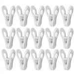 &Uuml;mmargune plastklamber, &uuml;mmargune toruriideklamber, plastklamber valge