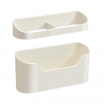 Seinale paigaldatav vihmavarjude hoiuriiul, aukudeta, multifunktsionaalne majapidamises kasutatav vihmavarjude hoidik, p&auml;ikesevarjude &auml;ravooluriiul, hoiukast valge