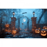 Halloweeni taustapidu Tantsiv skelett Kurja k&otilde;rvits b&auml;nner Silt Tarvikud Fotograafia taustrekvisiidid Sobib ruumidekoratsiooniks