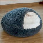 Half Pack Cover Plush koerakennel ja kassipesa s&uuml;gava une soe lemmiklooma voodi Pehme ja mugav poolkinnine lemmikloomapadi S 40cm
