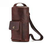 Rinnakott Crazy Horse Nahast Retro Crossbody kott Niche Fashion Trend Silinderkott Ehtsast nahast Crossbody &otilde;lakott Rinnakott meestele &scaron;okolaad
