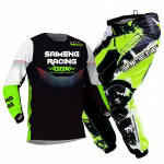 motokrossi k&auml;igukomplekt lastele 4 5 6 7 8 9 10 11 12 13 aastat Noor laps Mootorrattapoiss t&uuml;druk Jersey Pant Kits v&otilde;istluskost&uuml;&uuml;m Off-road Enduro MX MTB S-20