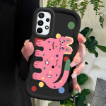 V&auml;rvitud mustriga Big Wave Edge pehmest silikoonmaterjalist Macaron telefoni&uuml;mbris, p&otilde;rutuskindel kaitsev kummist korpus Samsung Xiaomi Poco Redmi jaoks Redmi Note 12 Pro 5G must