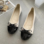 Kevadised Naiste Baleriinad Naiste Madalad Slip-on Loaferid Suurused Bow-knot Vabaaja Lamedad Kingad Naistele Zapatos Mujer 35 beež