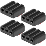 4 tk hirvede hoiatusvilede seade Plastikust hirvede t&otilde;rjumise viled Vastupidav mini 3-auguline auto vile Save Deer Vile Loomahoiatus must