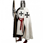 Meeste keskaegne keep ja templarituunika r&uuml;&uuml;tli Halloweeni kost&uuml;&uuml;m puuvillane kapuutsiga keep m&uuml;ts k&auml;sitsi valmistatud keskaegne kleit renessanss LAPR S-6XL M must