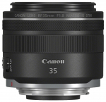 Canoni &uuml;he fookusega lainurkobjektiiv RF35mm makro IS STM EOSR-iga &uuml;hilduv RF3518MISSTM F1.8
