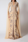 Kreemikas Dubai pruutneitsi vabaaja kaftani kleit pulmakleit pikk abaya maxi marokolane XL kreemikas