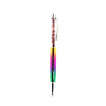 Pierres et Min&eacute;raux. Stylo min&eacute;raux Rubis du Br&eacute;sil. Couleur multicolore.