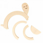 Puzzle 3D - Tortue - 22,5x12 cm - Bois