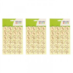 3 kits de chiffres ronds en bois calendrier de l'Avent