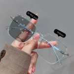 Moodsad fotokroomsed lugemisprillid naistele, suur ruudukujuline Presb&uuml;oopia, v&auml;rvimuutvad v&auml;lisprillid p&auml;ikeseprillid 0 kuni +4,0 3.0